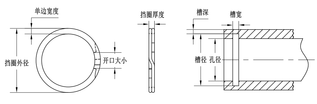 WKT-425孔用雙層螺旋擋圈