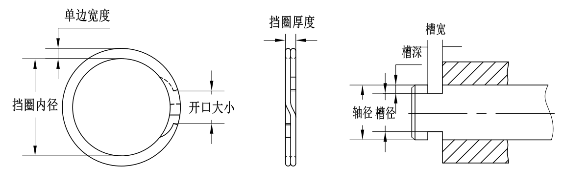 WZT-93軸用雙層螺旋擋圈